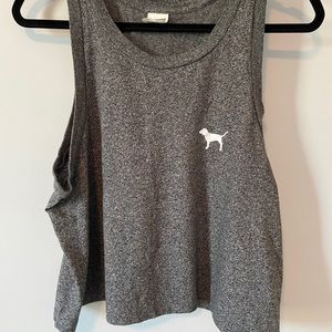 PINK | Crop Muscle Tank